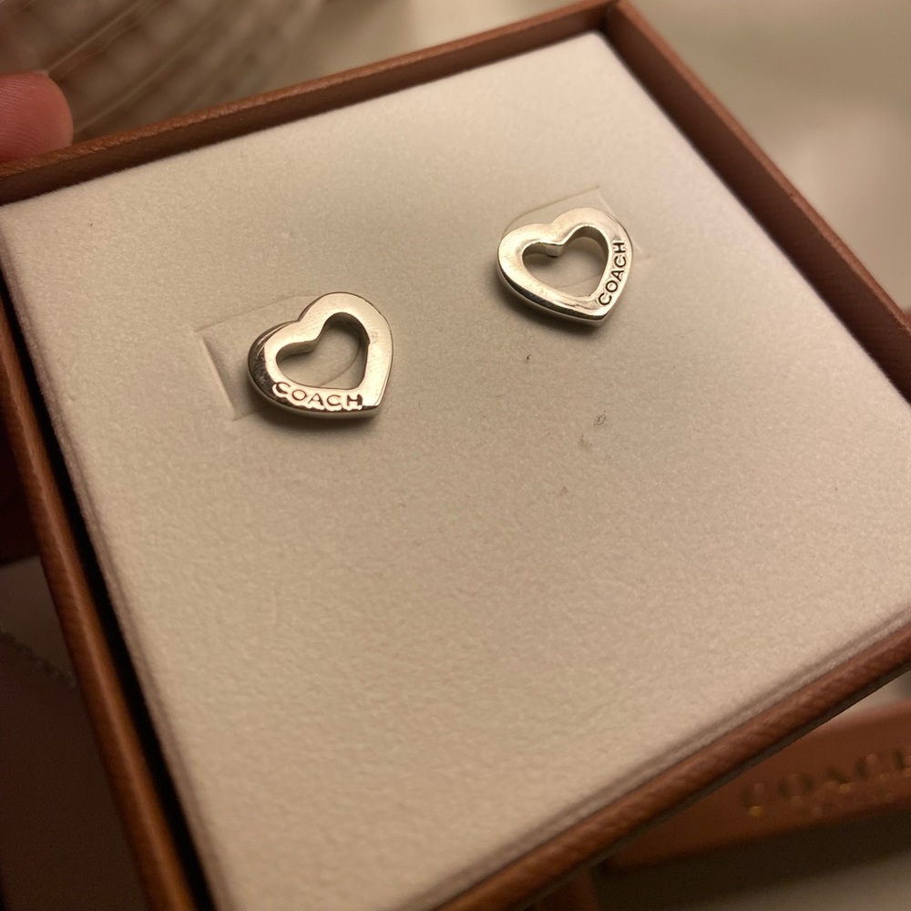 Coach Silver earrings